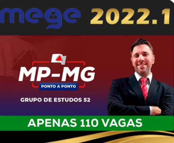 MP MG – Grupo de Estudos (MEGE 2022) – Ministério Público de Minas Gerais - Rateio MPMG Promotor