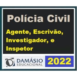 Polícia Civil Avançado - Escrivão, Agente, Inspetor e Perito (DAMÁSIO 2022) Carreiras Policiais