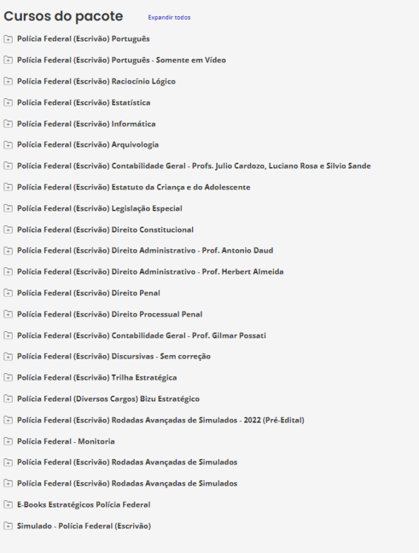 PF 2025 – Escrivão – ESTRATÉGIA - Rateio Polícia Federal Policial - Image 2