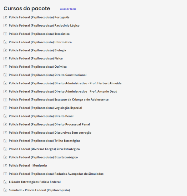 PF 2025 – Papiloscopista – ESTRATÉGIA - Rateio Polícia Federal Policial - Image 2