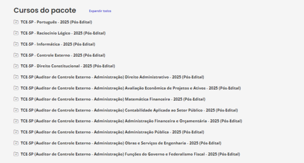 TCE SP Auditor de Controle Externo - Administracao - Pós-edital 2025 Estrategia – Rateio Pos Edital Tribunal Estadual Sao Paulo Fiscal Posedital TCESP Auditor Adm - Image 2
