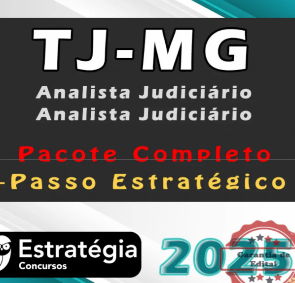 TJ-MG Analista Judiciário – Analista Judiciário Pacotaço – 2025 COM GARANTIA – PÓS-EDITAL - Rateio TJ MG Minas Gerais Tribunal de Justica