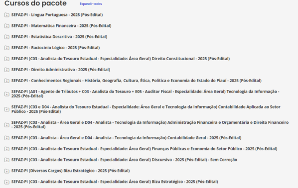 SEFAZ PI Analista do Tesouro Pós-edital 2025 - Estrategia - Rateio Piaui Secretaria da Fazenda SefazPi Pos Edital 2025 - Image 2