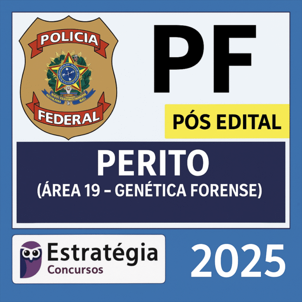 Polícia Federal (Perito Criminal - Área 19 - Genética Forense) Pacote Completo - Rateio PF Pos Edital 2025