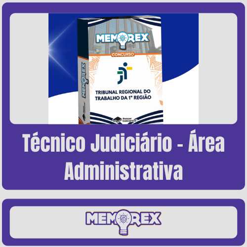 Memorex TRT 1 RJ (Técnico Judiciário – Área Administrativa) – Somente PDF